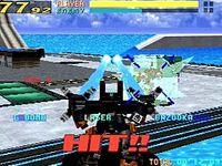 une photo d'Ã©cran de Virtual On - Cyber Troopers sur Sega Saturn